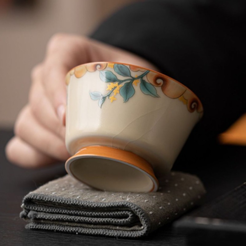Celadon Ceramic Cup - Handmade Ruyao Celadon Tea Cup Chinese