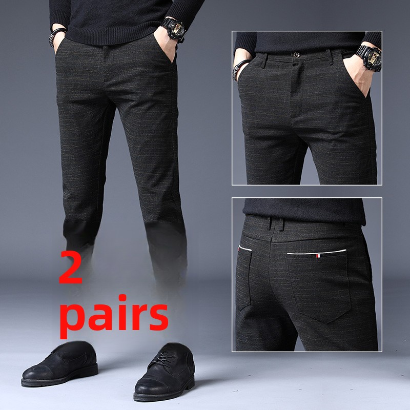 Spring Elastic Men's Casual Pa - Korean Men Lifestyle reseña y precio
