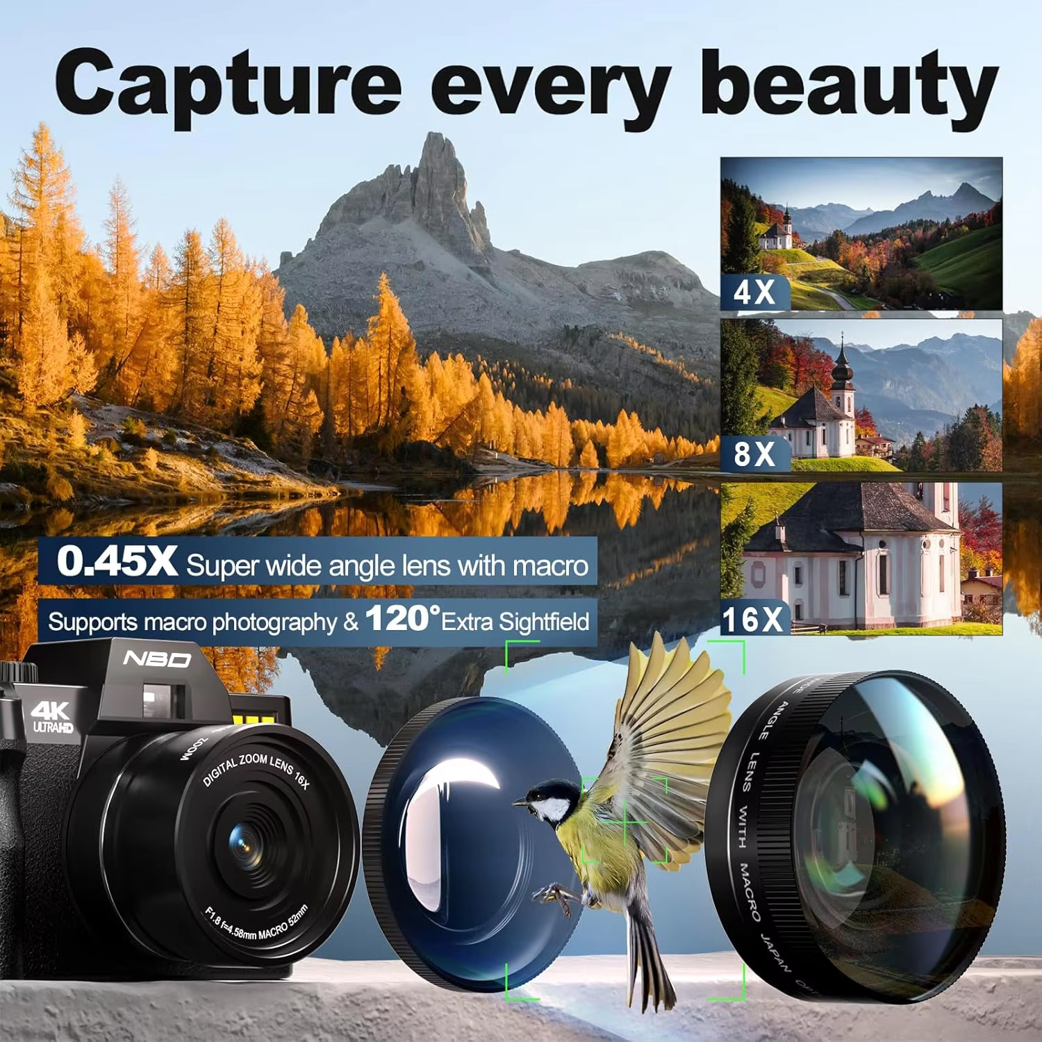 NBD S100F 48MP 4K Digital Came - Korean Girls Lifestyle reseña y precio