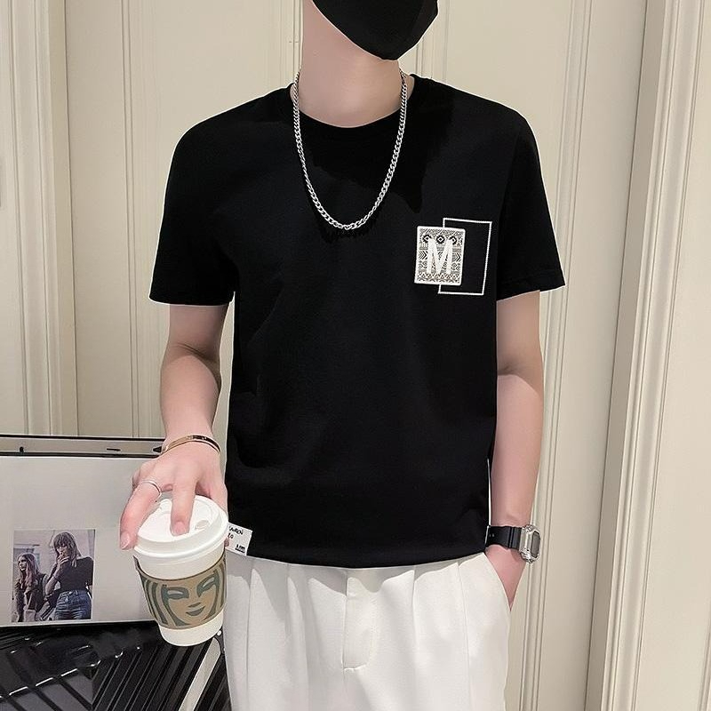 Trendy Men Short Sleeve Top Su - Korean Men Lifestyle reseña y precio
