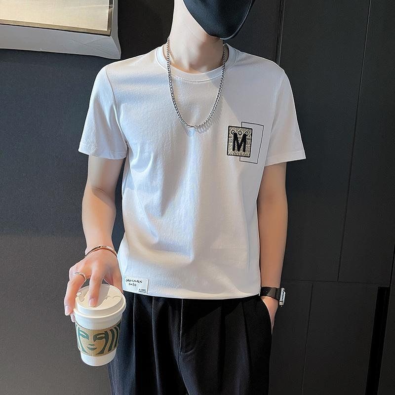 Trendy Men Short Sleeve Top Su - Korean Men Lifestyle reseña y precio