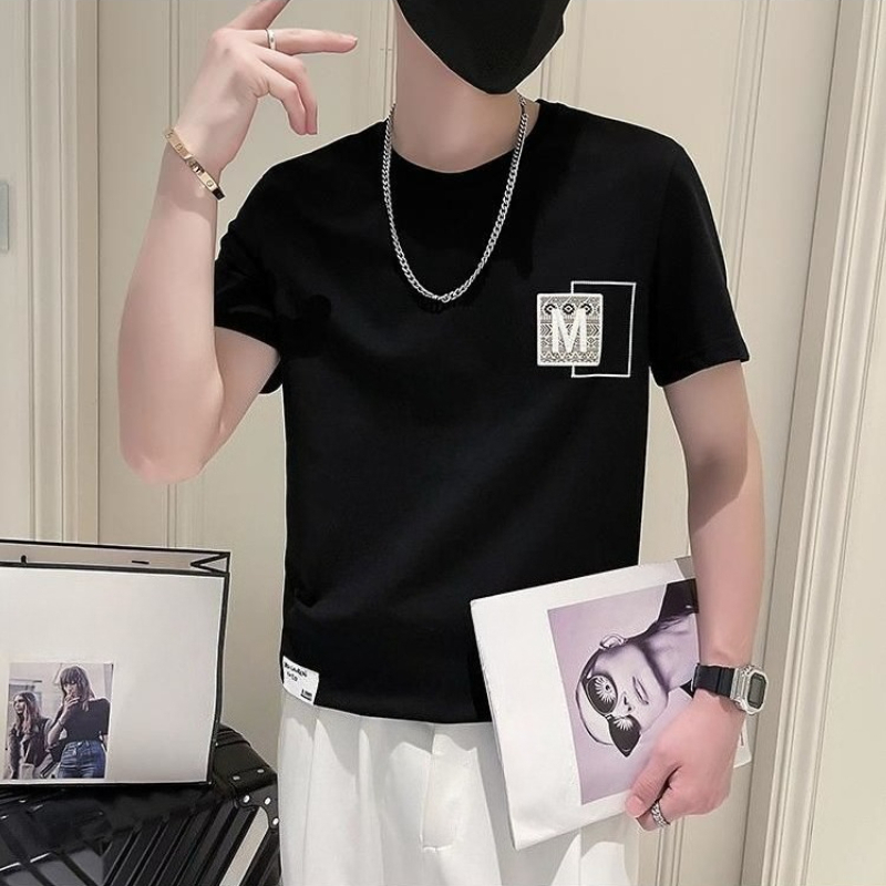 Trendy Men Short Sleeve Top Su - Korean Men Lifestyle reseña y precio