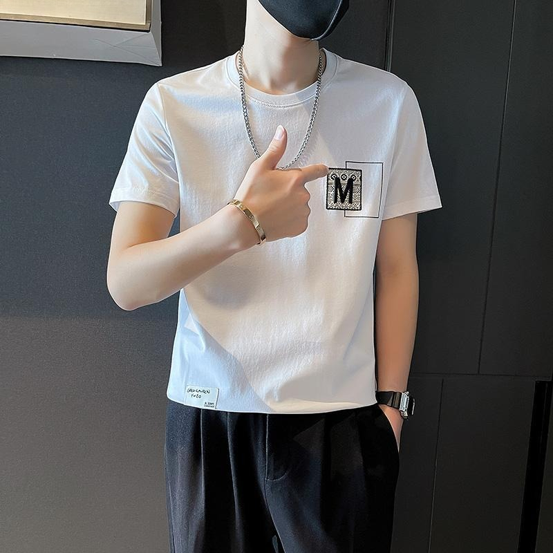 Trendy Men Short Sleeve Top Su - Korean Men Lifestyle reseña y precio