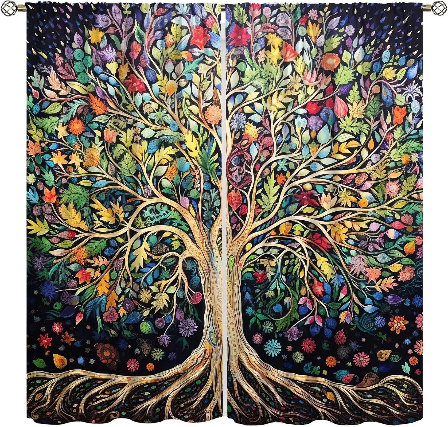Tree of Life Curtains, Fantasy - Korean Arts And Lifestyle reseña y precio