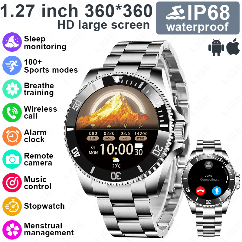 LIGE New Style Luxury Smart Wa - Korean Men Lifestyle reseña y precio