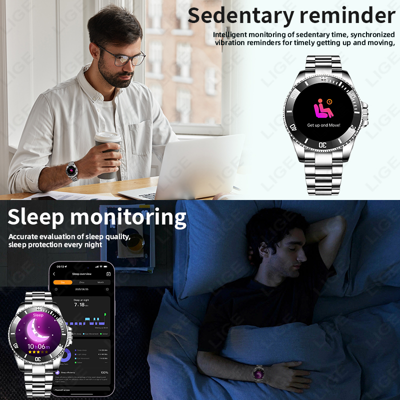 LIGE New Style Luxury Smart Wa - Korean Men Lifestyle reseña y precio