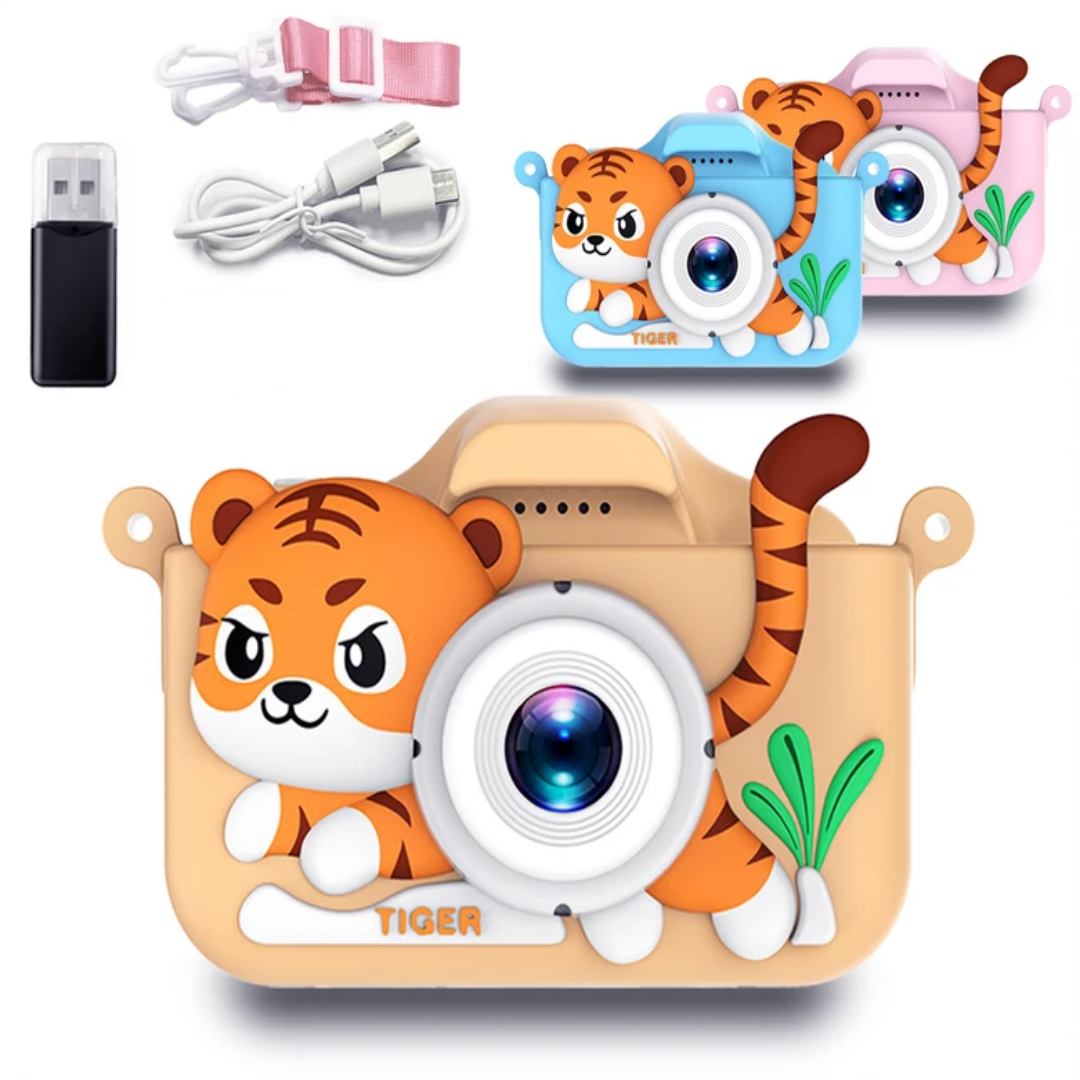 Kids Mini Camera Cartoon Tiger - Korean Girls Lifestyle reseña y precio