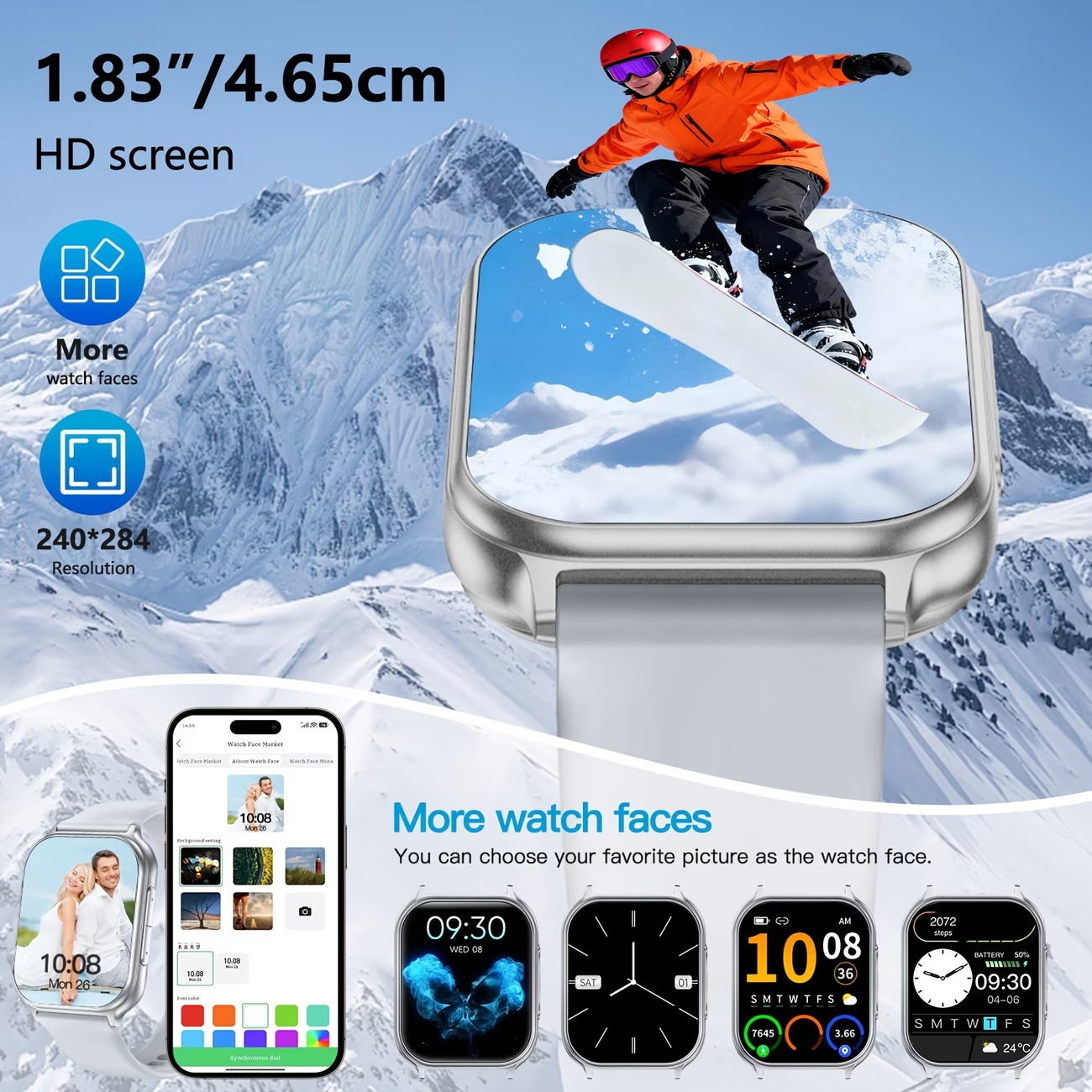 2026 New Style 1.83'' Smart Wa - Korean Men Lifestyle reseña y precio