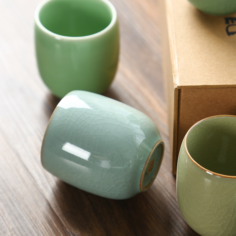 CHANSHOVA-Porcelain Tea Cup Se - Celadon Ceramic Cup reseña y precio