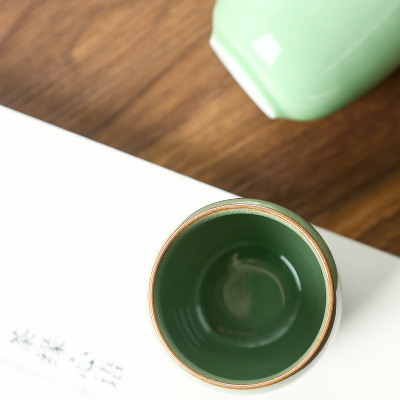 CHANSHOVA-Porcelain Tea Cup Se - Celadon Ceramic Cup reseña y precio