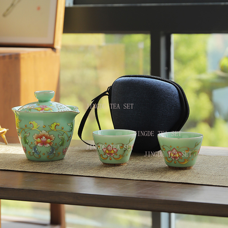 Celadon one pot two cups trave - Celadon Ceramic Cup reseña y precio