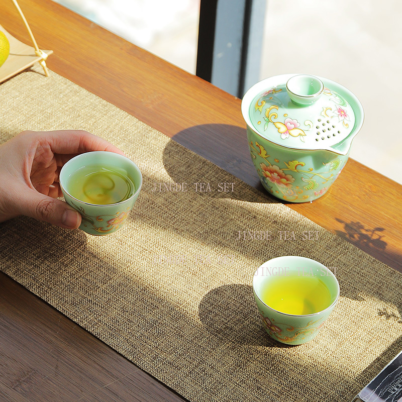 Celadon one pot two cups trave - Celadon Ceramic Cup reseña y precio
