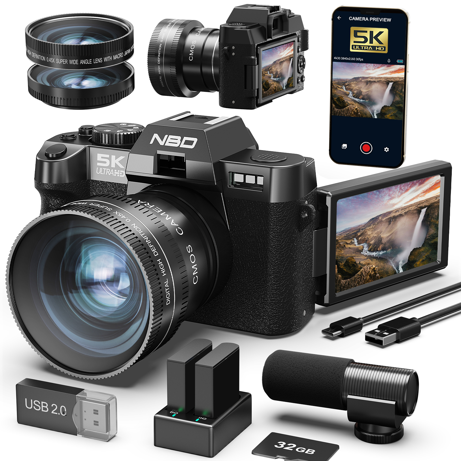 NBD 48MP&4K Digital Cameras fo - Traditional Korean Lifestyle reseña y precio