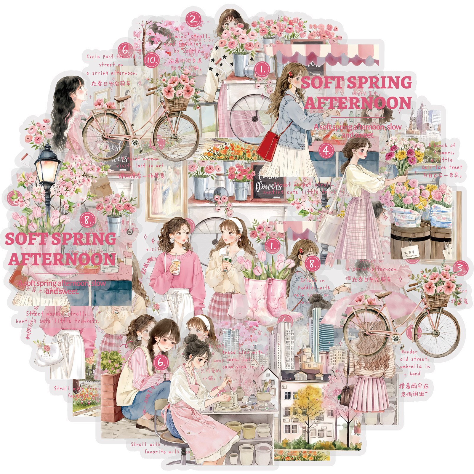 Etori Life 15Pcs Korean-Style  - Korean Lifestyle Aesthetic reseña y precio