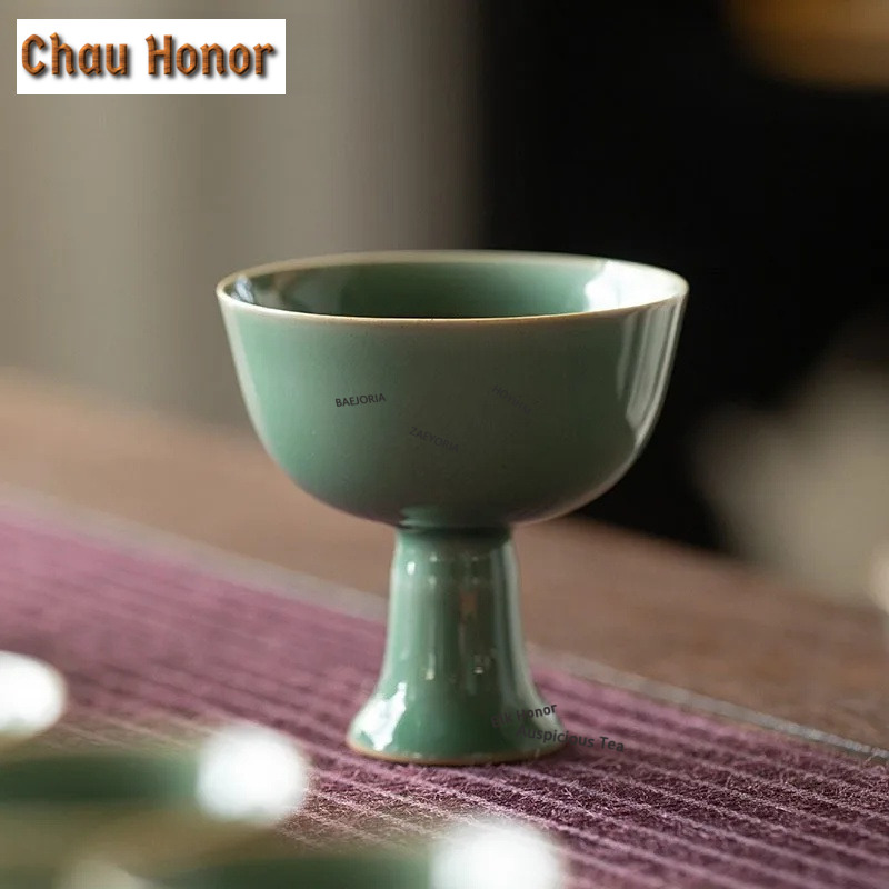 2pc/lot Yue Kiln Celadon High  - Celadon Ceramic Cup reseña y precio