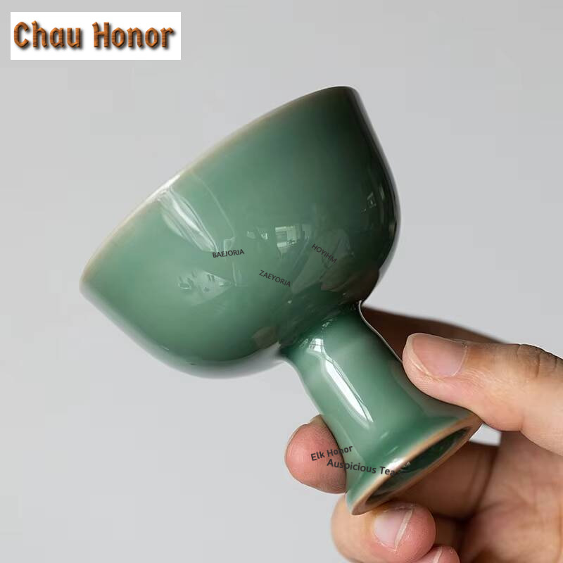 2pc/lot Yue Kiln Celadon High  - Celadon Ceramic Cup reseña y precio