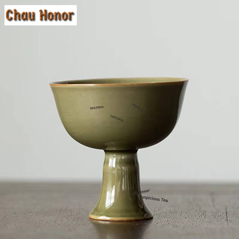 2pc/lot Yue Kiln Celadon High  - Celadon Ceramic Cup reseña y precio