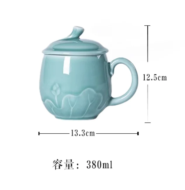 Longquan celadon office tea cu - Celadon Ceramic Cup reseña y precio