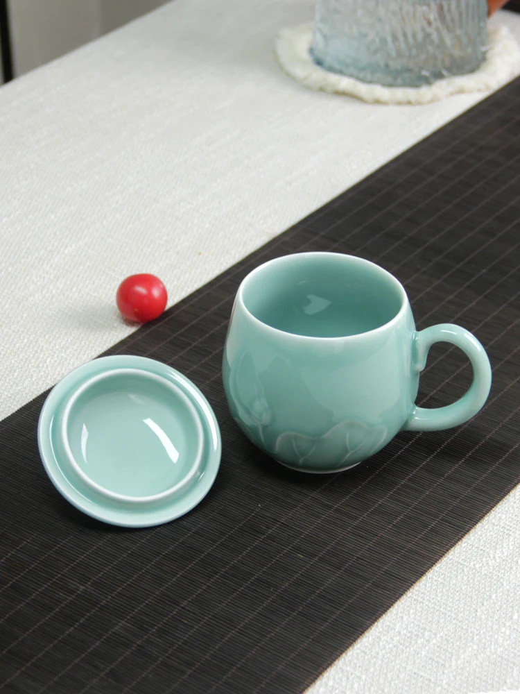 Longquan celadon office tea cu - Celadon Ceramic Cup reseña y precio