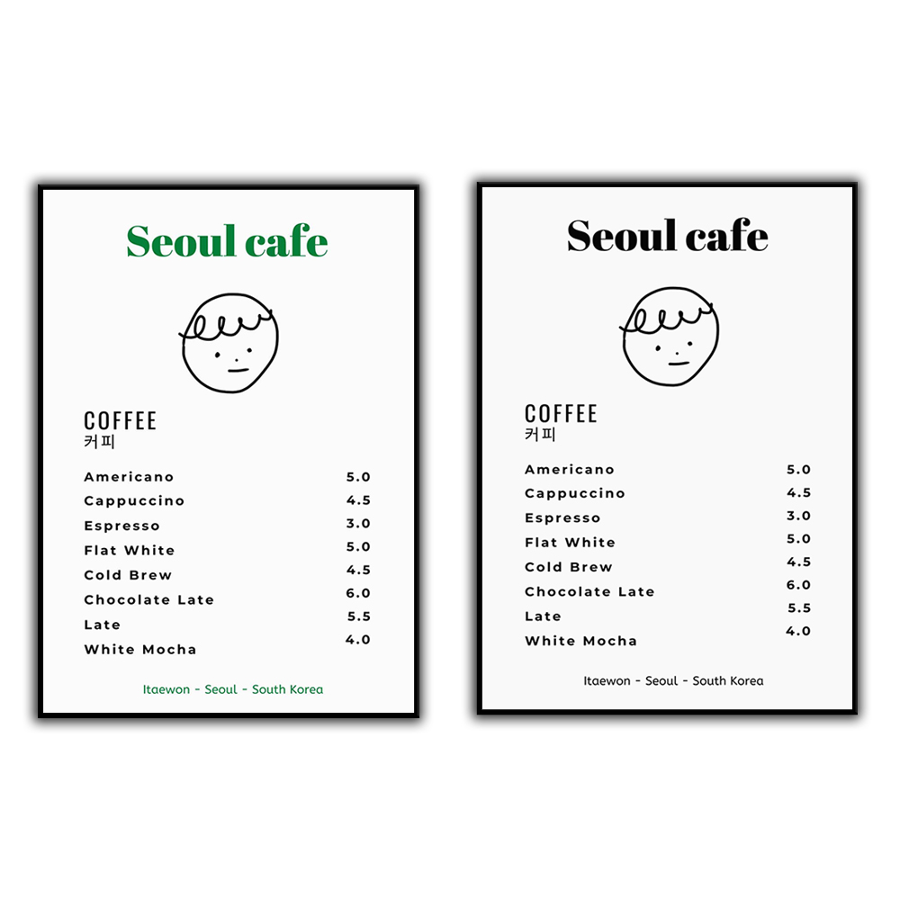 Seoul Cafe Print Wall Art Prin - Korean Arts And Lifestyle reseña y precio