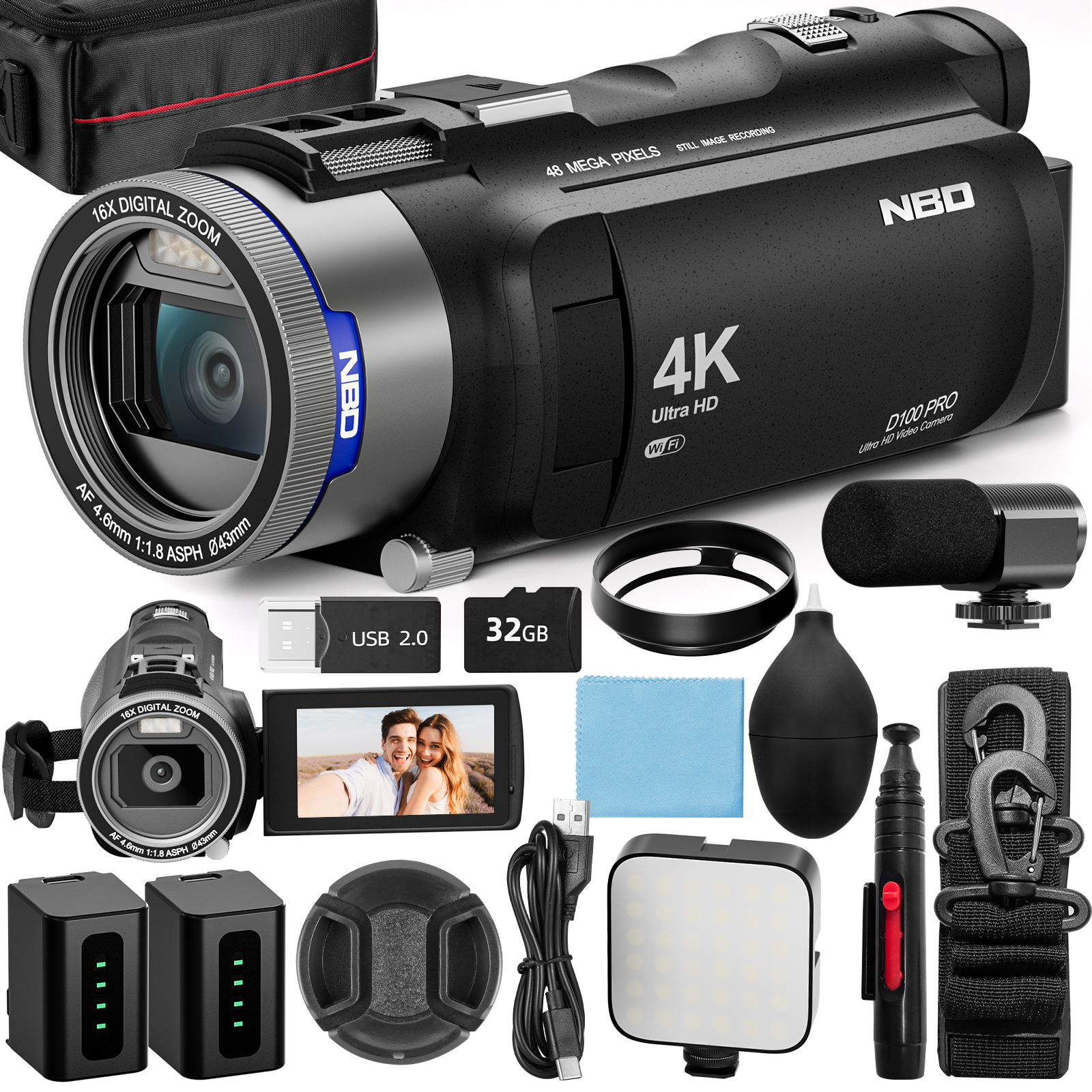 NBD 4K HD&48MP Camcorder Video - Korean Lifestyle & Kids Boutique reseña y precio