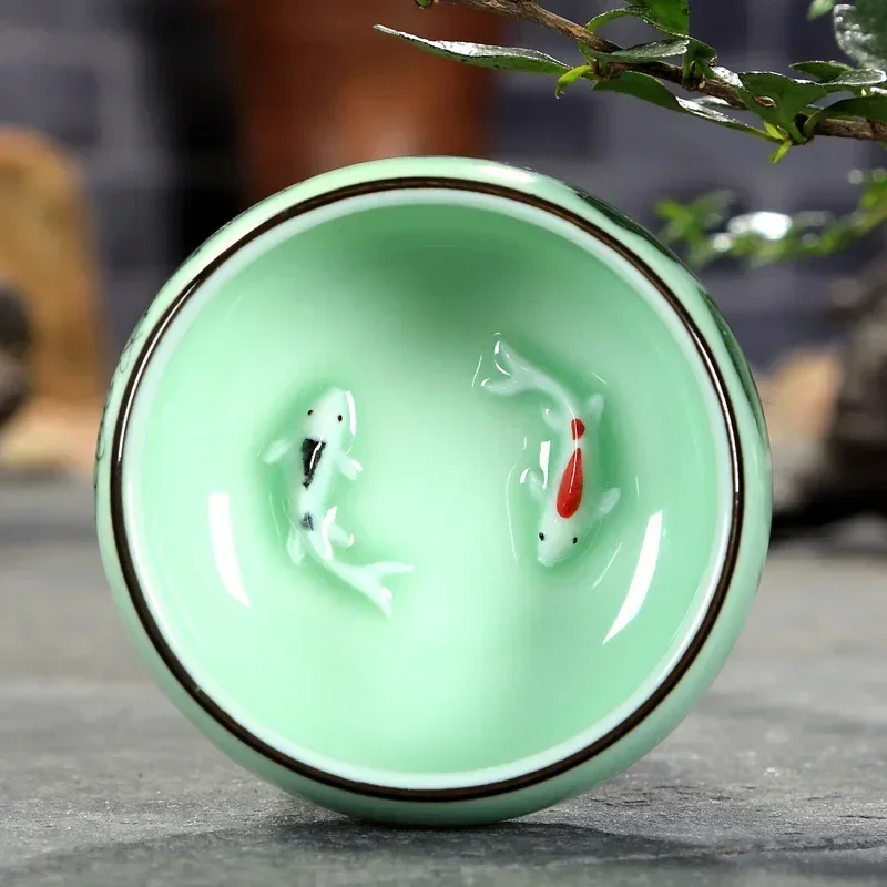 Tea Cup Ceramic  1PC Celadon H - Celadon Ceramic Cup reseña y precio